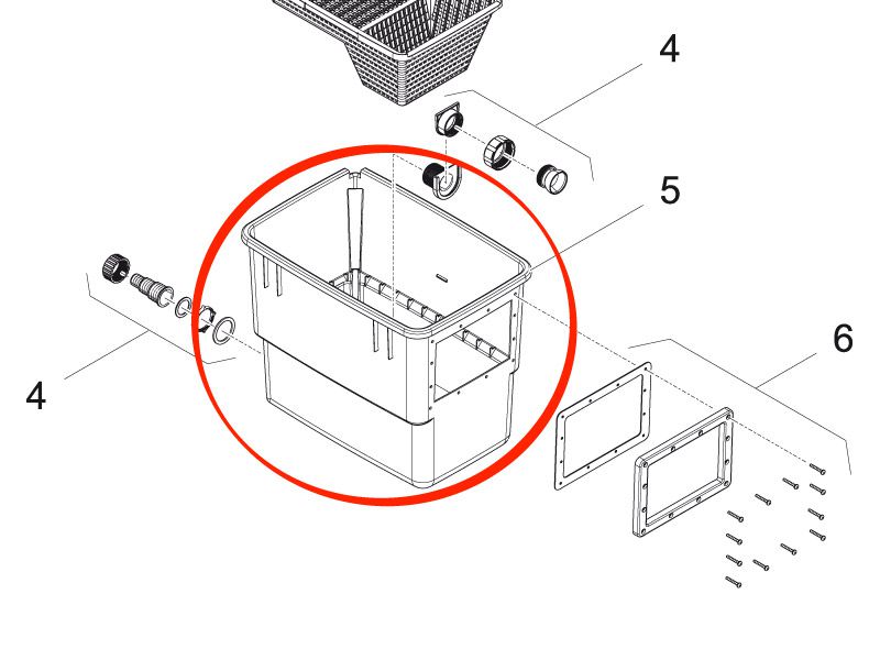 Behälter BioSys Skimmer bedruckt