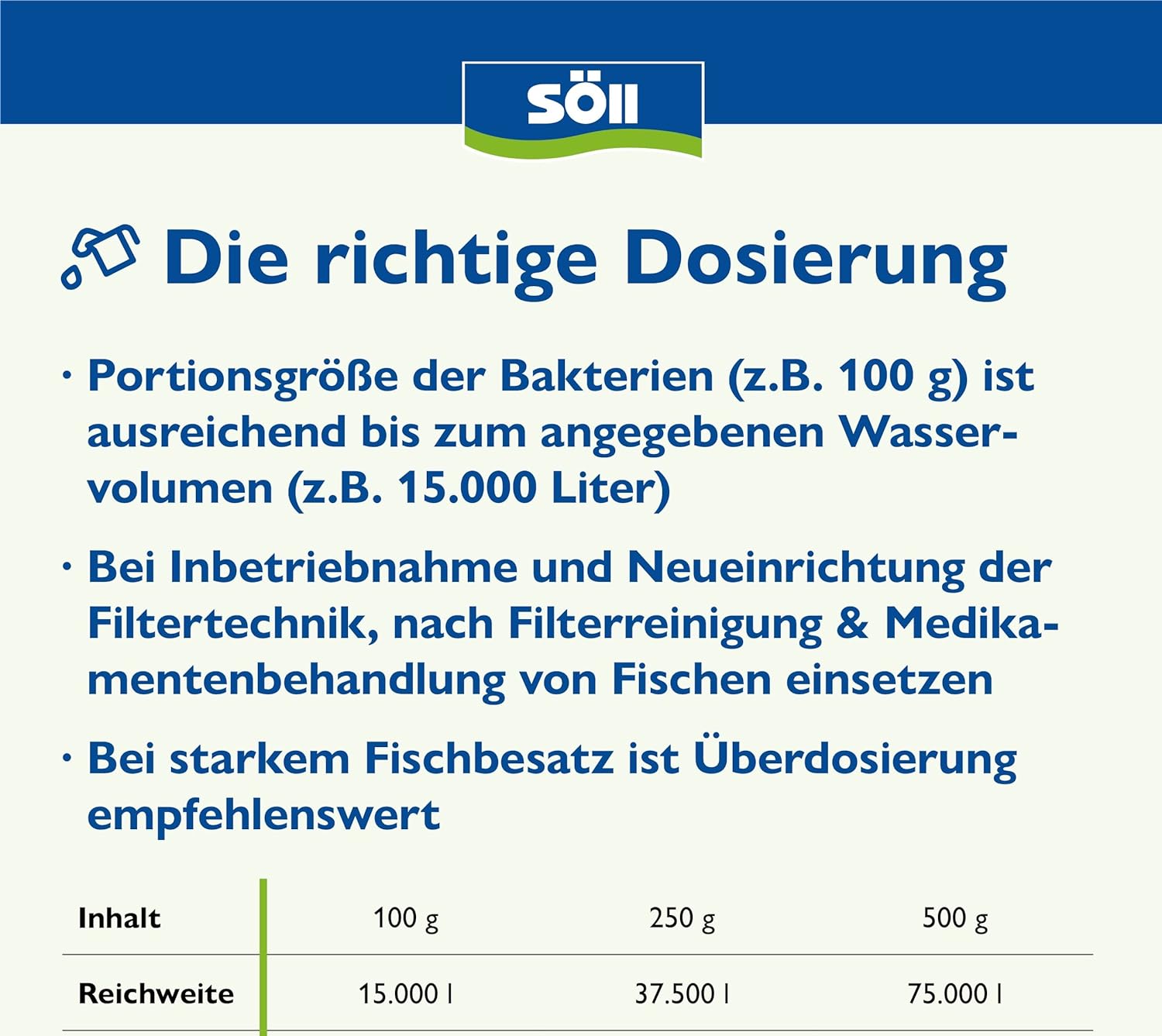 Söll FilterstarterBakterien 250 g für  37,5 m²