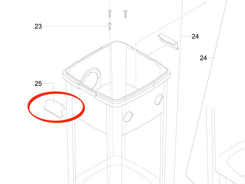 Rasthaken Innendeckel FiltoMatic