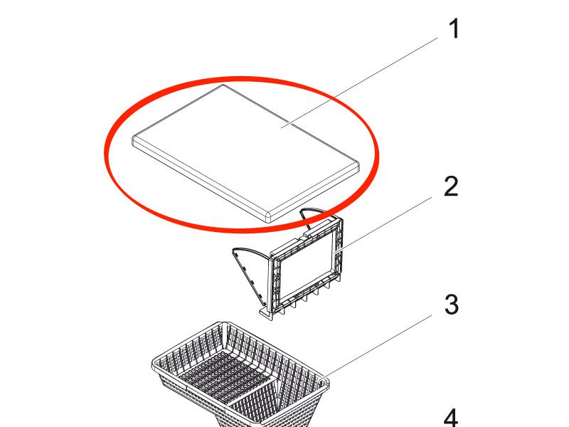 Dekordeckel BioSys Skimmer granit